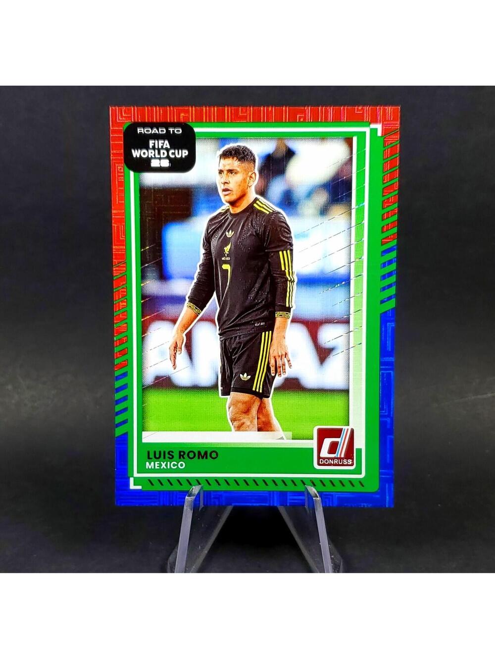 Luis Romo SP 2025-26 Panini Donruss FIFA World Cup Soccer Red & Blue Maze Mexico